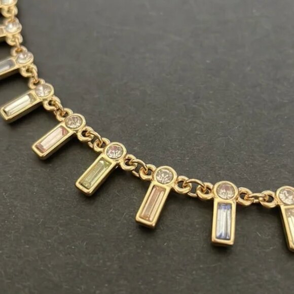 Gold plated multi color necklace - Picture 3 of 4